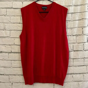 Men’s Blue Ocean Red sweater vest XL